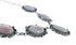 Native American Sterling Silver Pink Mother Of Pearl Navajo Link Necklace Set XS10011